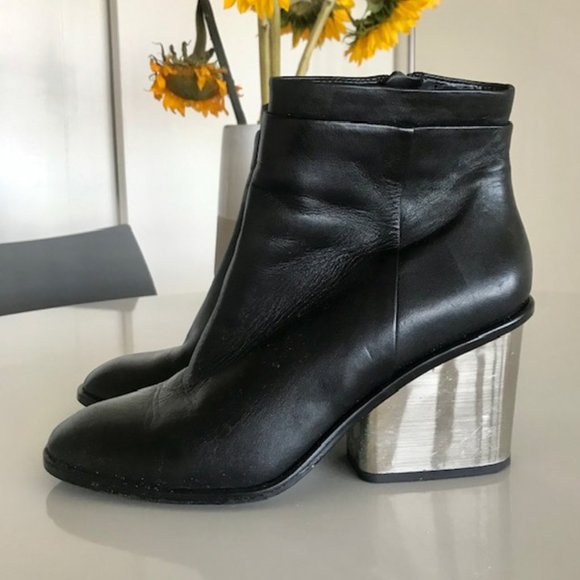 Aldo Shoes - Aldo Metallic Heel Leather Bootie